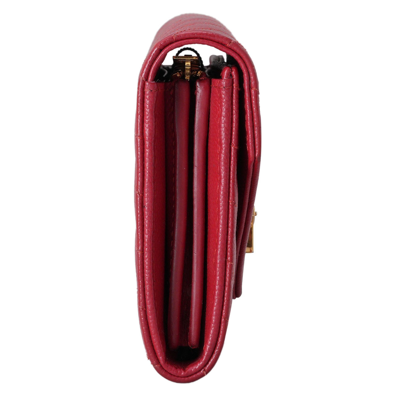 YVES SAINT LAURENT(USED)생로랑 372264 모노그램 쉐브론 장지갑